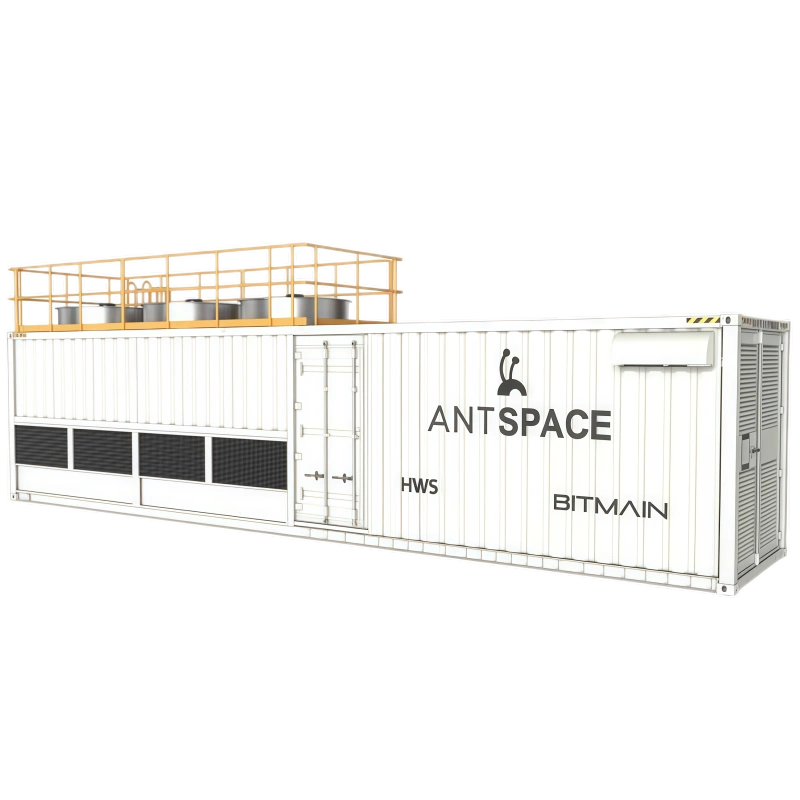 BITMAIN ANTSPACE HW5 210-Slot 1.2MW 40HQ Hydro Mining Container